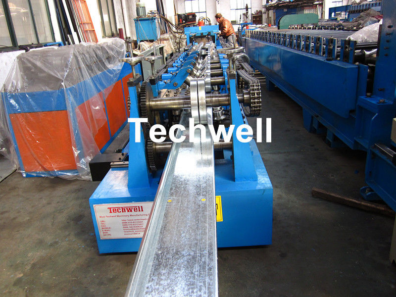 C Z U M Shaped  Purlin Roll Forming Machine With Hydraulic Punching and Cutting
