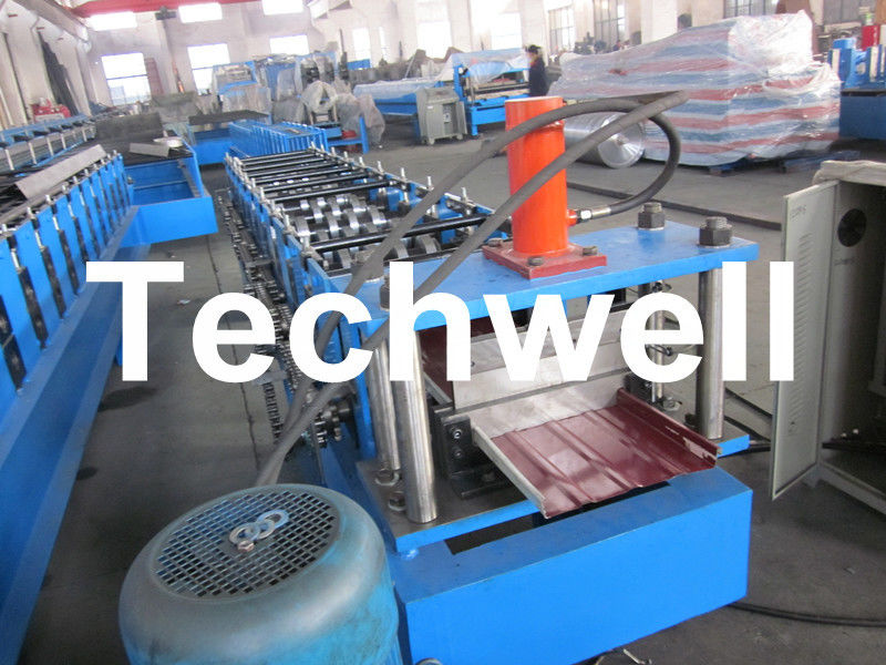 Aluminium Standing Seam Roof Roll Forming Machine For Material Thickness 0.5 - 1.2mm