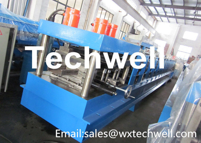 PLC Touch Screen Control Carbon Steel Roll Forming Machines For 1.5 - 3.0mm Thickness