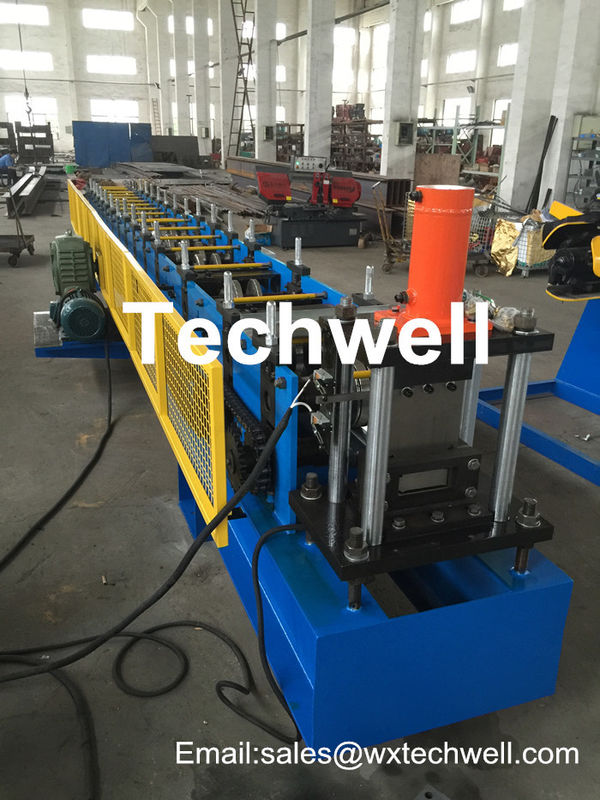 14 Forming Stations Storge Rack Beam Roll Forming Machine With Plc Touch Screen Control TW-RBB200