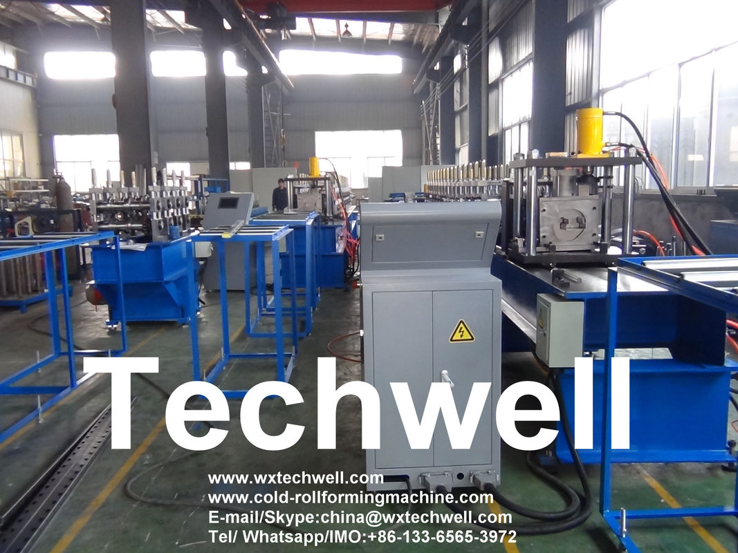18 Steps CZ Purlin Roll Forming Machine 18.5KW For Storage Shelf Profile