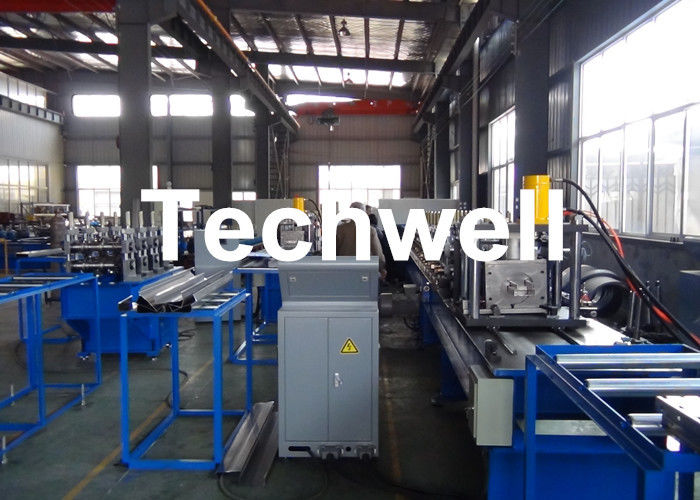 Steel Structure Racking Roll Forming Machine For Shelf Rack Beam With Hydraulic Cutting TW-RACK
