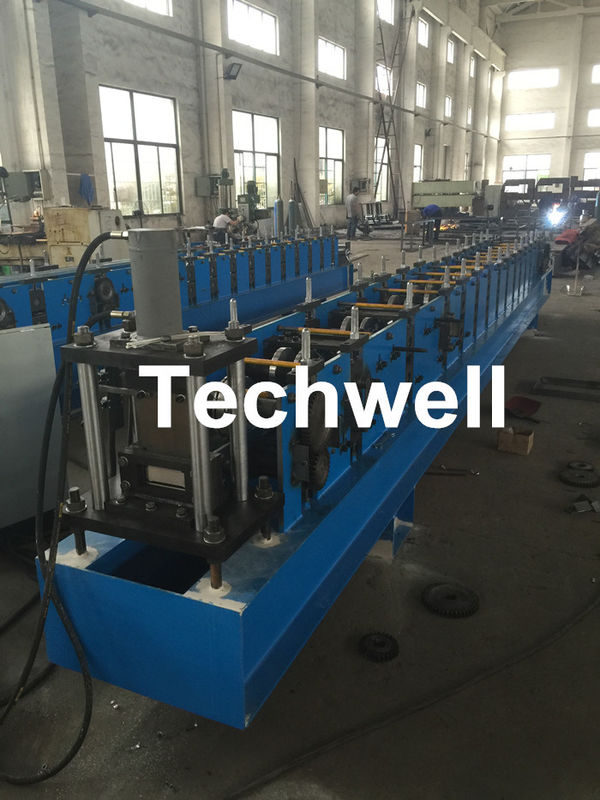 Steel Structure Racking Roll Forming Machine For Shelf Rack Beam With Hydraulic Cutting TW-RACK