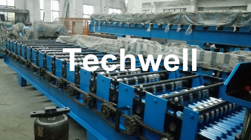 PPGI , Color Steel , GI Corrugated Sheet Roof Roll Forming Machine With 0-15m/Min Forming Speed