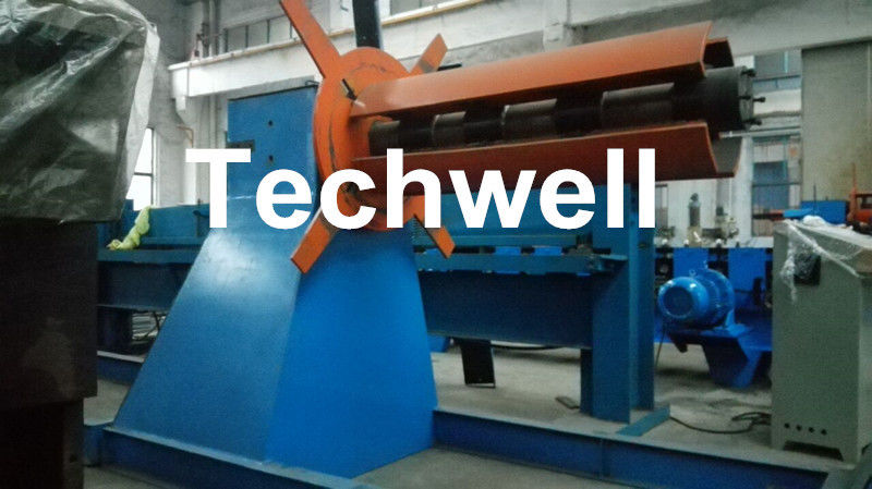 Active Uncoiling , Hydraulic To Expand 5, 10, 15 Ton Hydraulic Uncoiler / Decoiler With Coil Width 1500mm