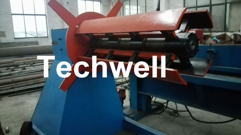 Active Uncoiling , Hydraulic To Expand 5, 10, 15 Ton Hydraulic Uncoiler / Decoiler With Coil Width 1500mm