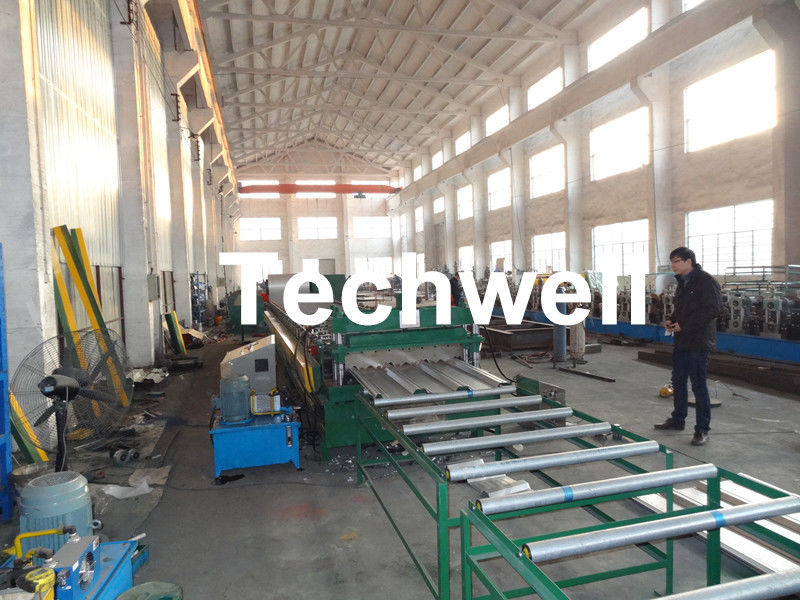 Welding Wall Plate Machine Frame Structural Metal Deck Forming Machine With Chain Transmission