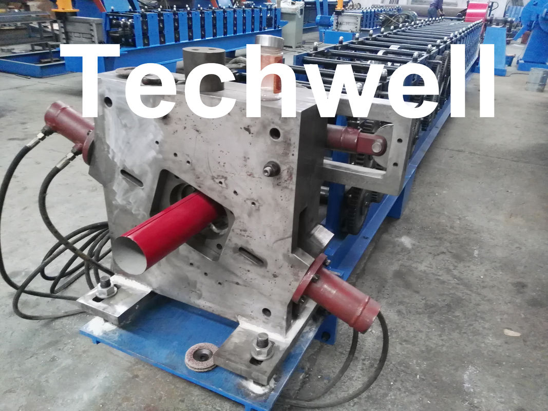 Round Downspout Machine with Hydraulic Cutting / Downspout Roll Forming Machine