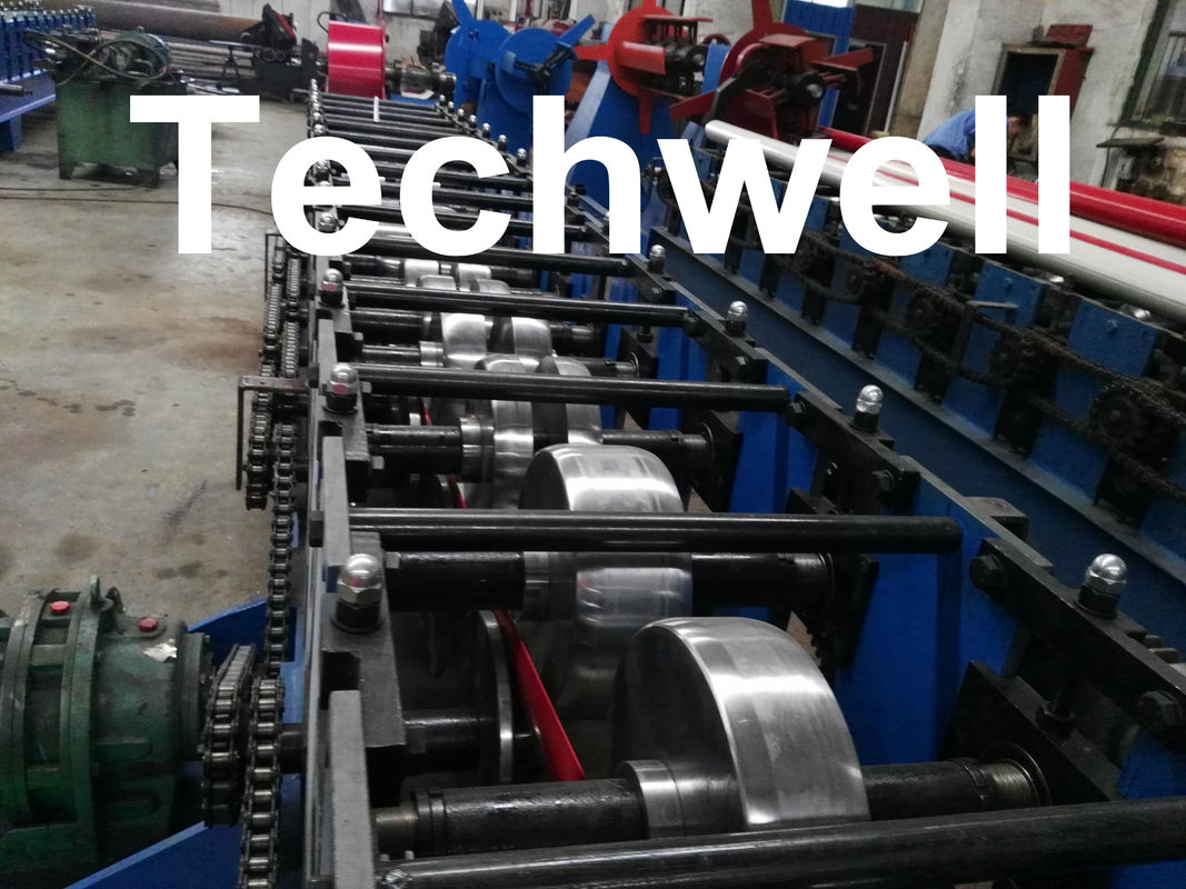 Round Downspout Machine with Hydraulic Cutting / Downspout Roll Forming Machine