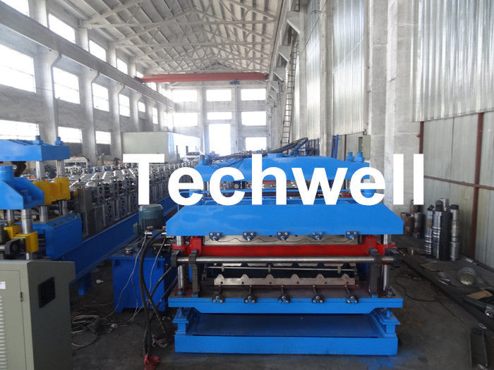 Steel Double Layer Roof Roll Forming Machine / Roofing Sheet Roll Forming Machine