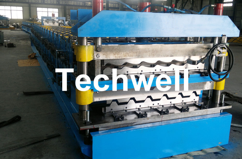 Chain Transmission Double Layer Roll Forming Machines For Corrugated Sheets