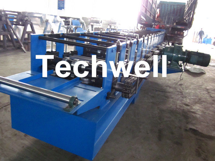 Single Side Adjustable C Purlin Roll Form Machines With Manual / Hydraulic Decoiler