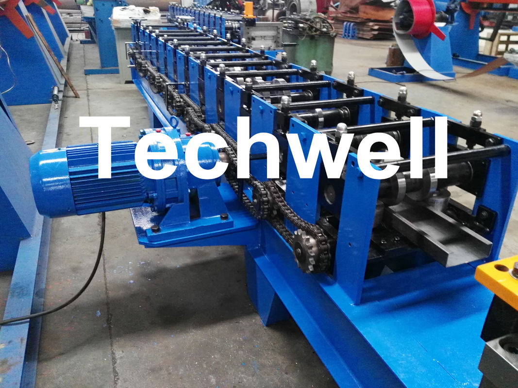 Interchangeable C Channel Roll Forming Machine for Making 3 kinds of C Purlin Profile
