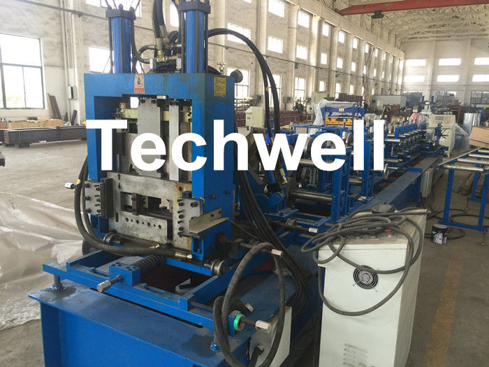 Quick Interchangeable C / Z Purlin Roll Forming Machine for Making C / Z Shaped Purlin Sheet