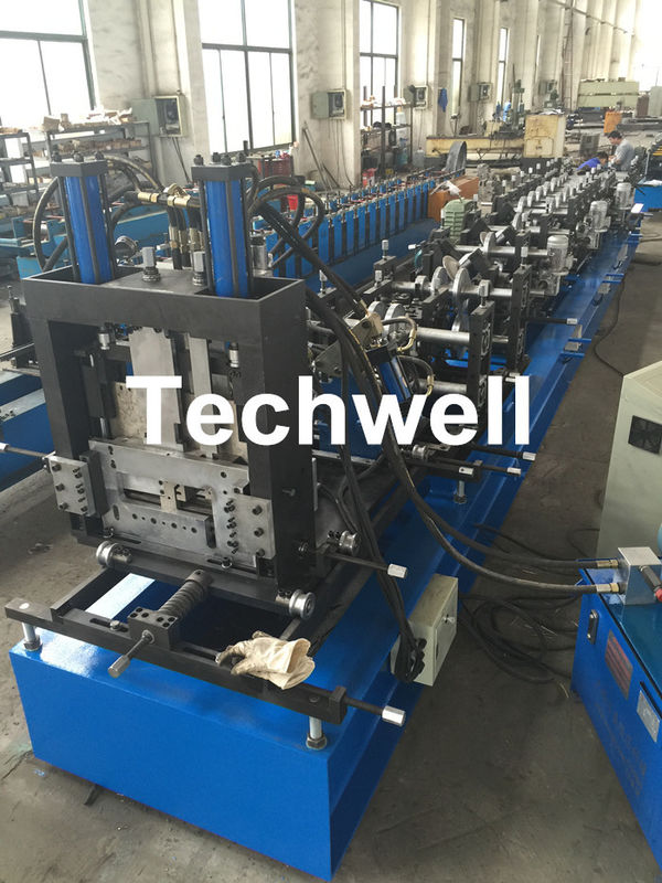 Quick Interchangeable C / Z Purlin Roll Forming Machine for Making C / Z Shaped Purlin Sheet