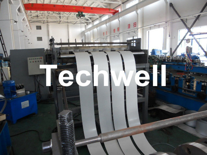 Simple Steel Coil Slitting Cutting Machine for Carbon steel / GI / Color Steel Q235-Q350 Coil into Strips