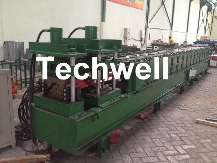 Color Steel Hat Cap Roll Forming Machine For Metal Roof RidgeTile