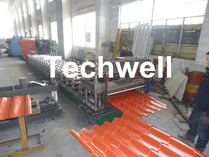 Color Steel Tile Roll Forming Machine For Roof Wall Cladding, Steel Roof Panel