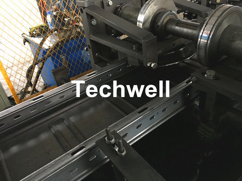 Auto Size Changing Cable Tray Profile Making Machine / Cable Tray Manufacturing Machine