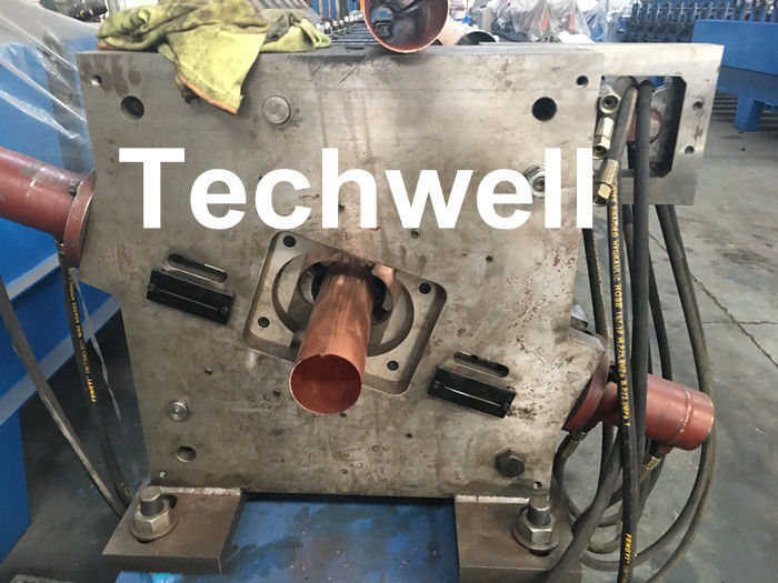 Aluminum Or Galvanized Steel Round Downspout Roll Forming Machine For Making Water Pipe, Rainwater