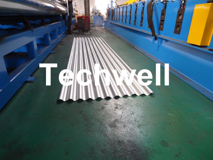 Coil Thickness 0.18-0.4mm, High Strength Steel Sheet Horizontal Corrugated Sheet Roll Forming Machine