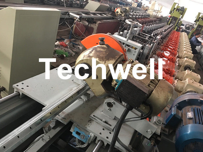 Aluminum, Galvanized Steel Cold Roll Forming Machine For Octagonal Tube Pipe Equipment With Making Rolling Shutter Axes