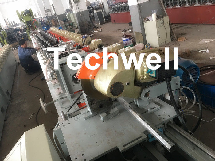 Custom made Octagonal Aluminum Or Galvanized Steel Tubing Roll Forming Machine With PLC Frequency Control