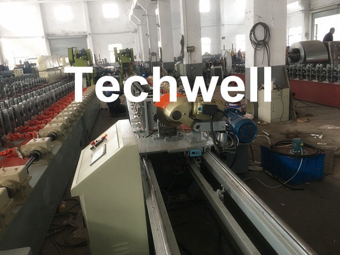 Custom made Octagonal Aluminum Or Galvanized Steel Tubing Roll Forming Machine With PLC Frequency Control