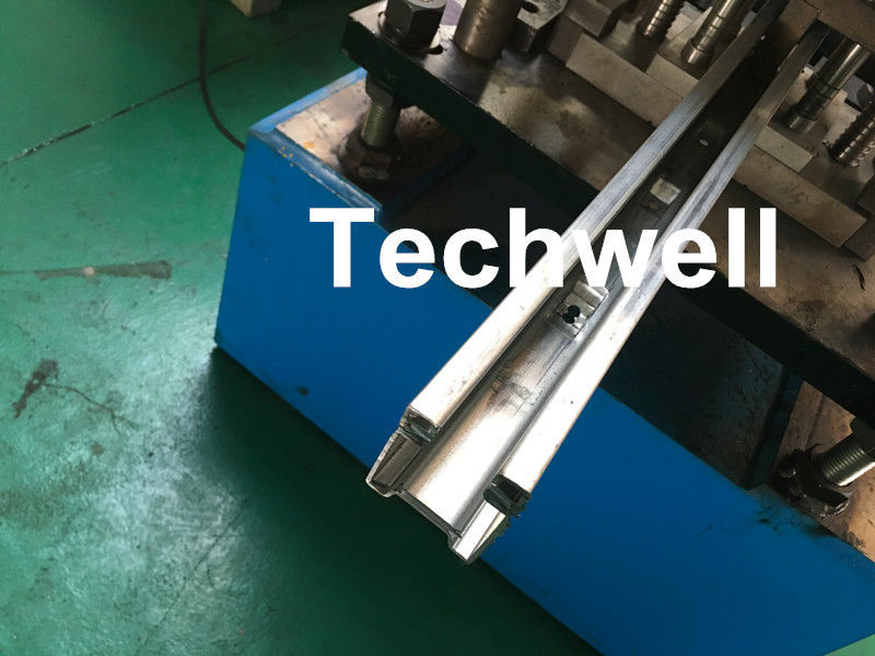0-15m/min Cold Roll Forming Machine For Making Door Frame Guide , Shutter Door Slats Guide Rail