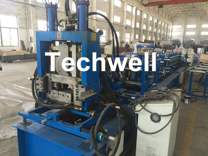 Cz Purlin Roll Forming Machine , Metal Roll Forming Machine 15-20m / Min Speed