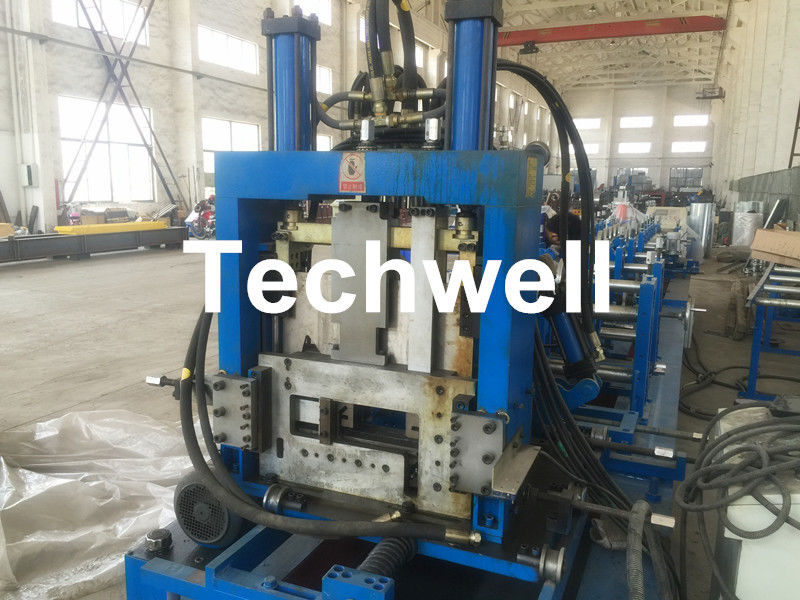 Cz Purlin Roll Forming Machine , Metal Roll Forming Machine 15-20m / Min Speed