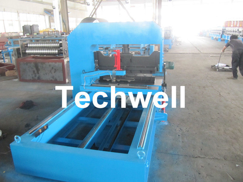 0-10M / Min Cold Roll Forming Equipment , Roof Sheet Making Machine 500mm Curving Radius