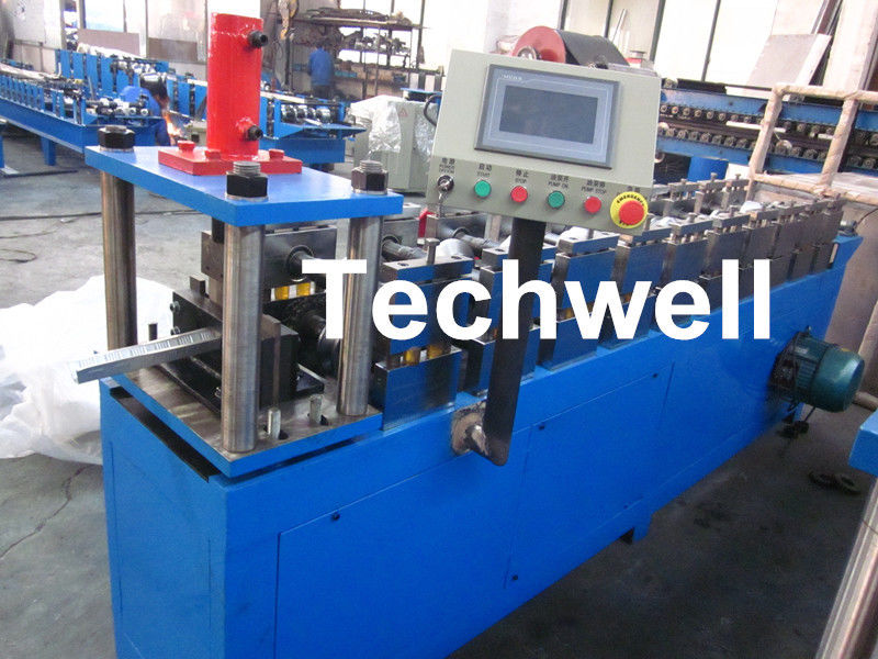 Gi Coil Furring Channel Cold Roll Forming Machine Guiding Column Form Structure