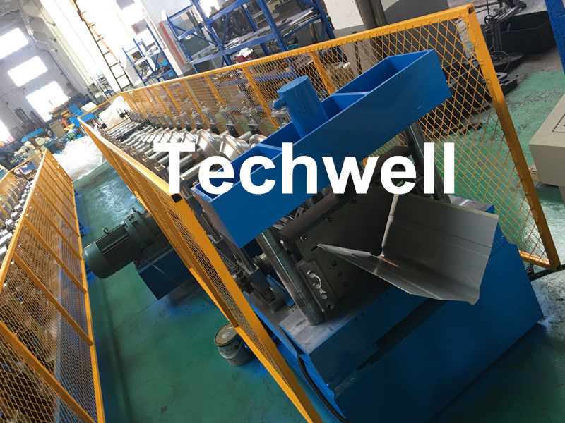 Panasonic Control Ridge Cap Roll Forming Machine For Making 0.3-0.8mm Coil Sheet