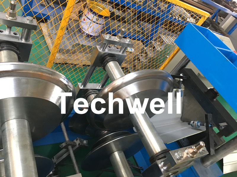 Steel Galvanized Ridge Cap Roll Forming Machine With Hydraulic Cutting For Making Roof Panels