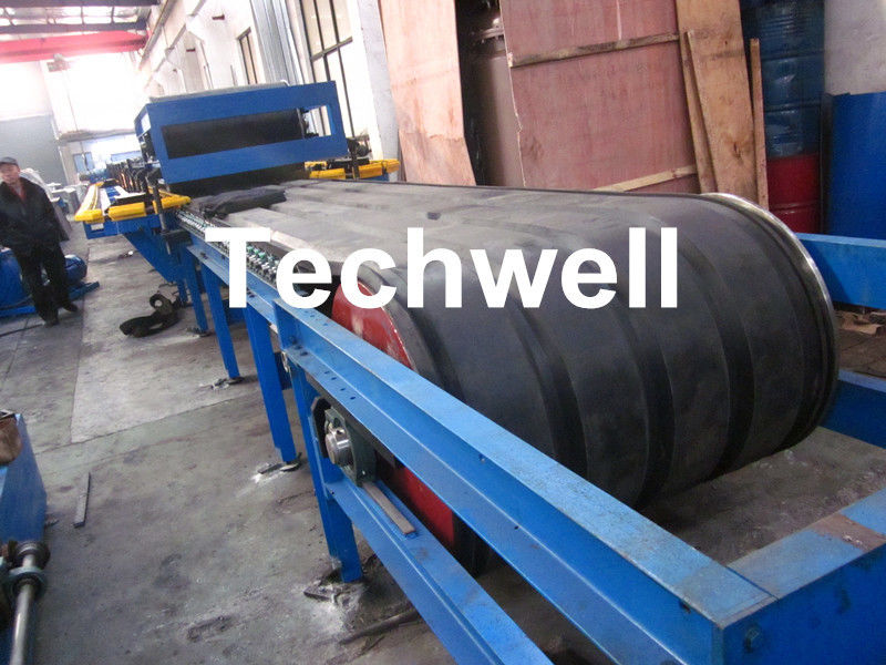 PU Insulated Sandwich Panel Forming Machine With Double Belt Drive Type , Cooling System