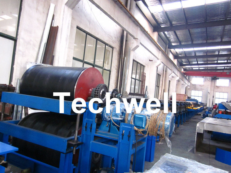 Galvanized Color Steel Raw Material Continuous PU Sandwich Panel Production Line With PU Insulation And Aluminum Foil