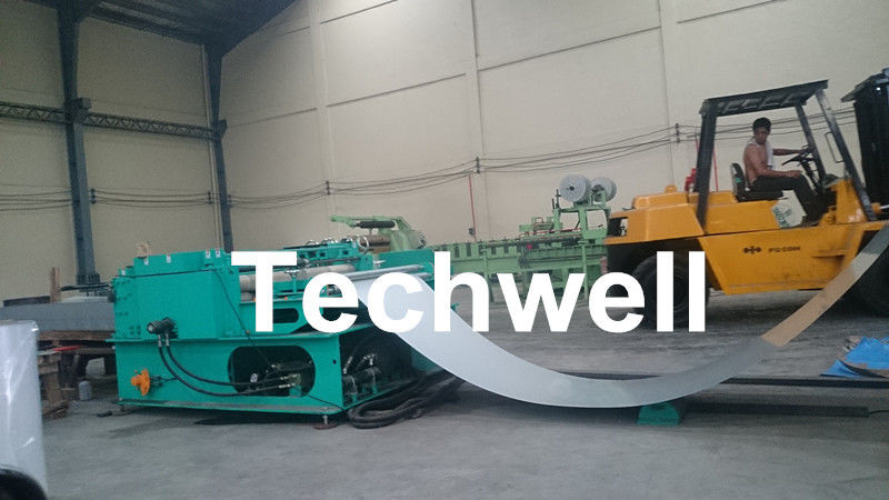 High Precision Hydraulic Automatic Cut To Length Machine / Sheet Metal Slitter Cutting Machine With Auto Stacker System