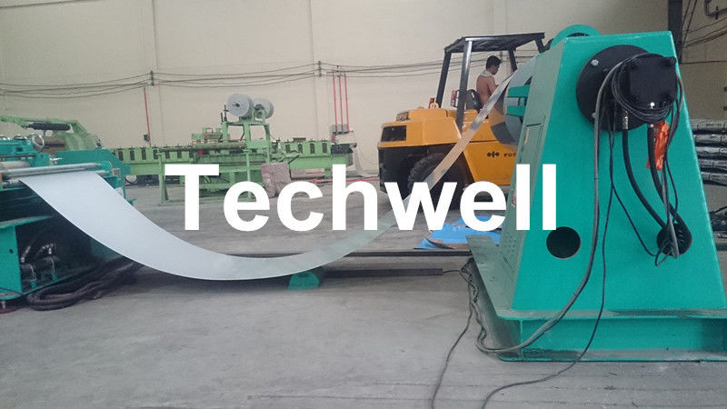 High Precision Hydraulic Automatic Cut To Length Machine / Sheet Metal Slitter Cutting Machine With Auto Stacker System