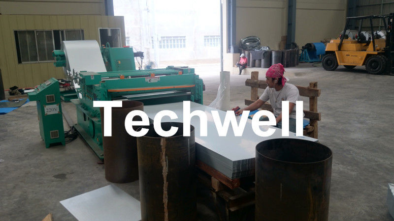 High Precision Hydraulic Automatic Cut To Length Machine / Sheet Metal Slitter Cutting Machine With Auto Stacker System