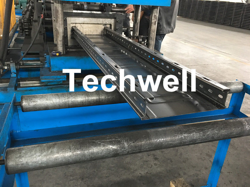 GCr Quench Treatment Roller Cable Tray Roll Forming Machine With Punching Press Machine