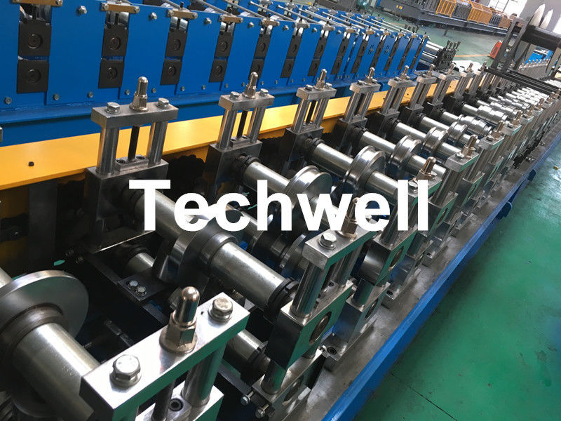 Carbon Steel Shutter Door Guide Rail Roll Forming Equipment With 16 Roller Stations