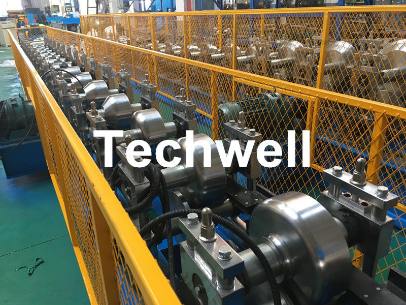 Carbon Steel Shutter Door Guide Rail Roll Forming Equipment With 16 Roller Stations