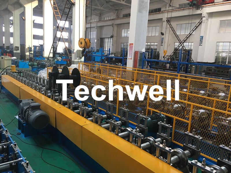 Carbon Steel Shutter Door Guide Rail Roll Forming Equipment With 16 Roller Stations