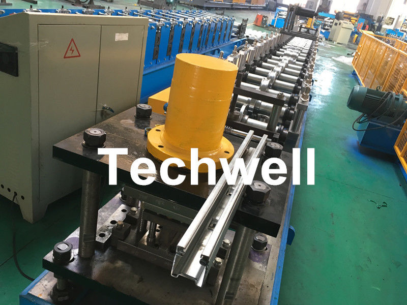 Galvanized Steel Guiding Column Shutter Door Roll Forming Machine Thickness 1.5-3.0mm