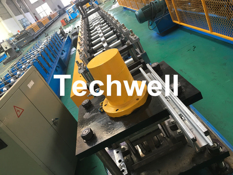 Galvanized Steel Guiding Column Shutter Door Roll Forming Machine Thickness 1.5-3.0mm