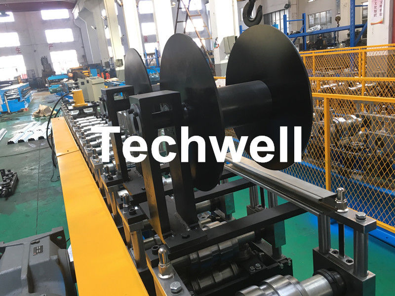 Galvanized Steel Guiding Column Shutter Door Roll Forming Machine Thickness 1.5-3.0mm