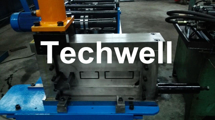 GI. Carbon Steel C Section Roll Forming Machine With 1.5 Inch Chain of Transmission