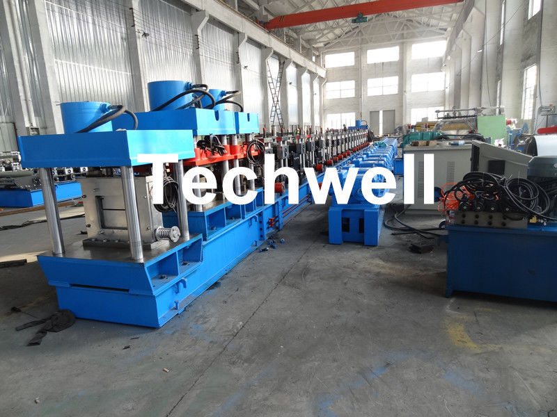 Gear Box Driving Type Purlin Roll Forming Machine For Making C / Z Channel With 1.5-3.0mm Thickness