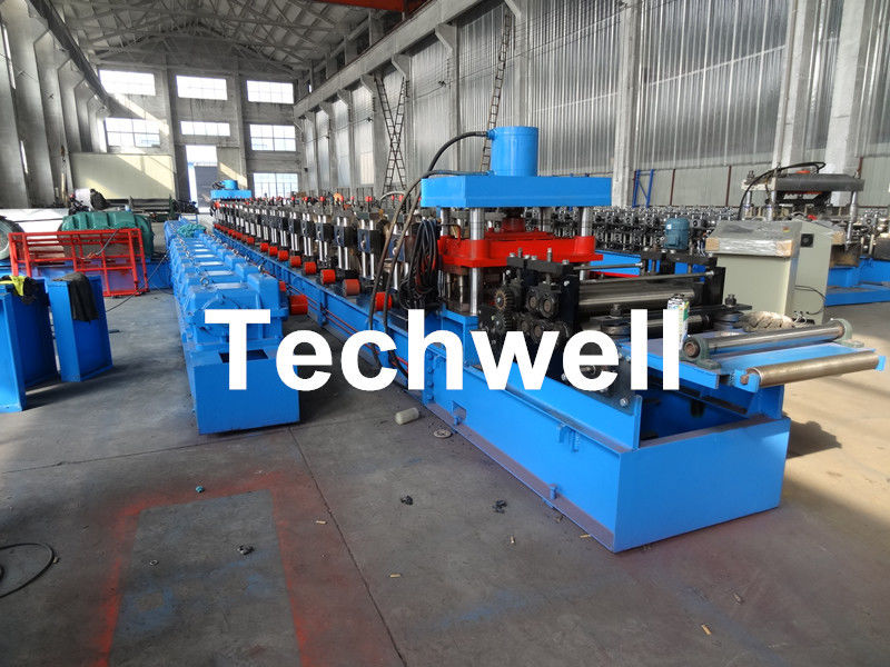 High Frequency PLC Control C / Z Purlin Roll Forming Machine , C Channel Roll Forming Machine